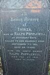 Heckmondwike (Westgate Congregational Chapel) Grave New Part-85 POPPLEWELL