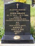 Rothwell Cemetery Grave 2528 BRADY